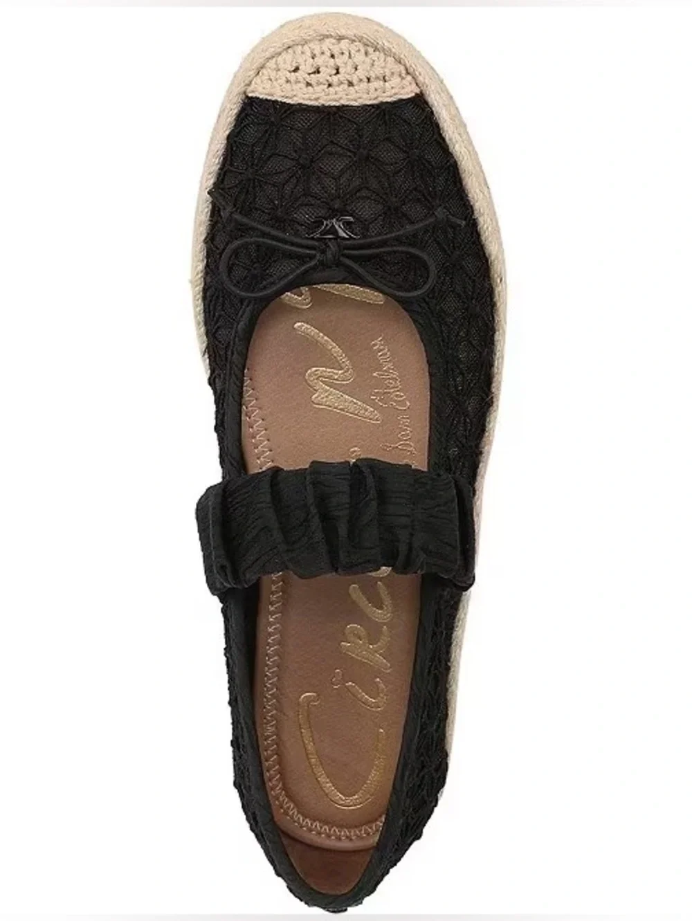 Circus by Sam Edelman Lillie Mesh Bow Detail Mary Jane Espadrille Ballet Flats